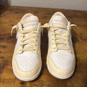 Women’s size 9.5 Cream and White Sneakers